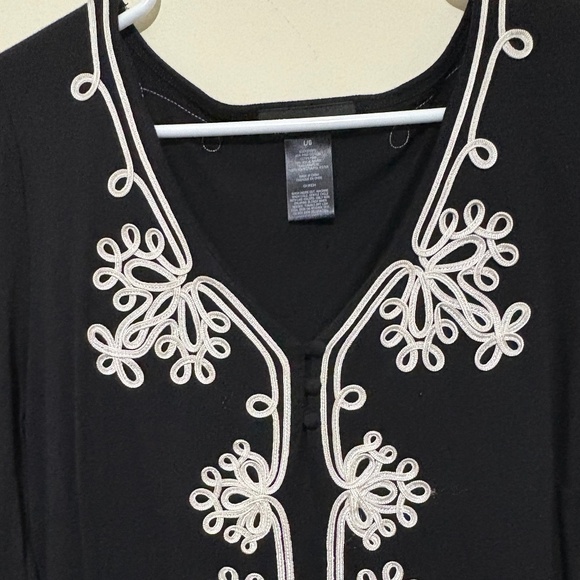 INC Black Printer Tunic - Picture 2 of 4